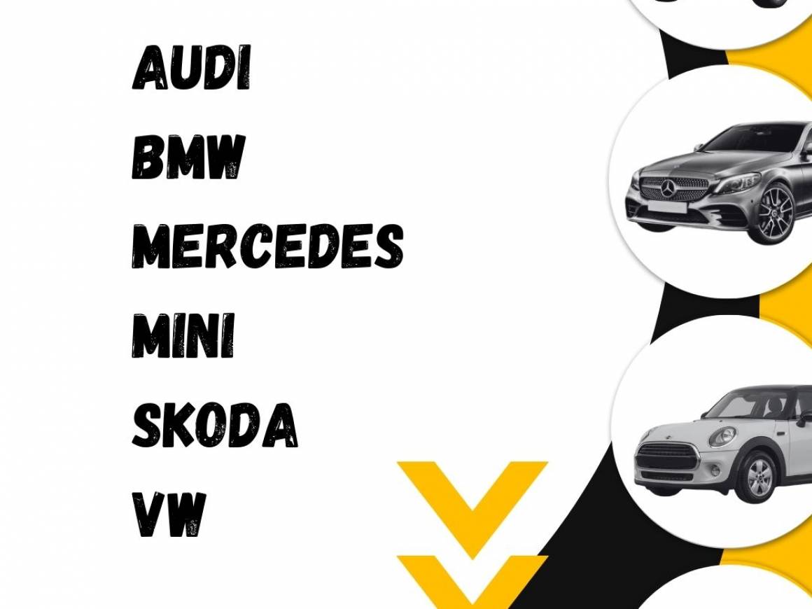 SD european specialises in 6 premium car brands.   Audi, BMW, Mercedes, MINI, Škoda, and Volkswagen.