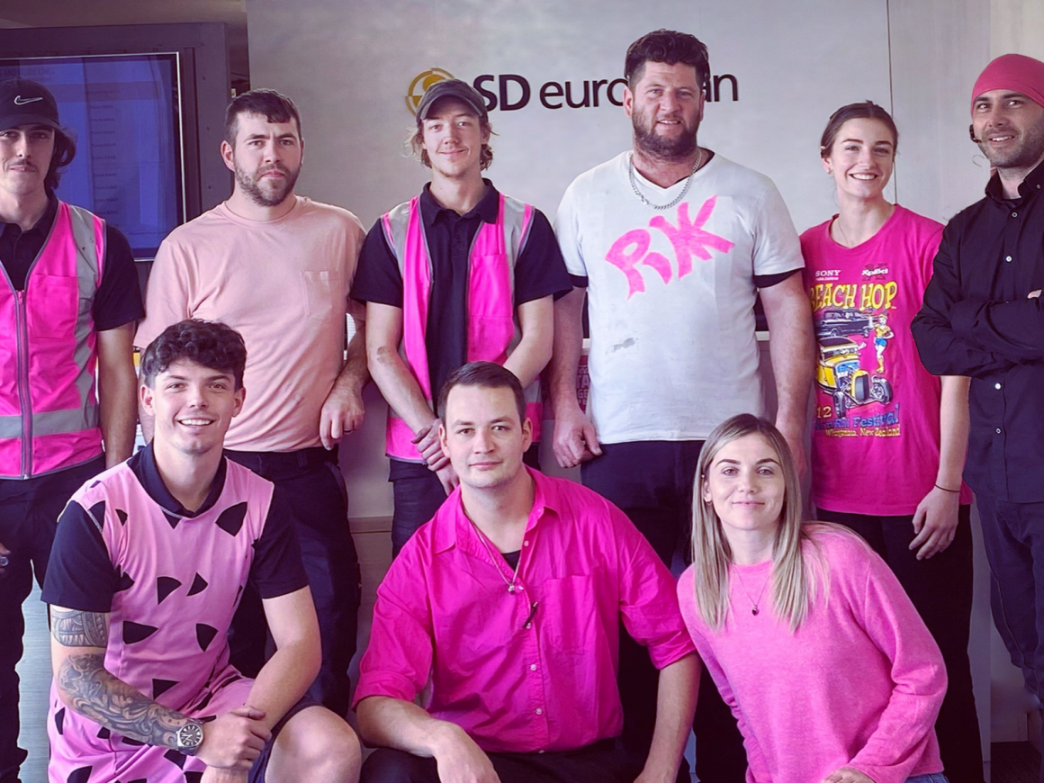 Pink Shirt Day at SD Europeans Service Centre