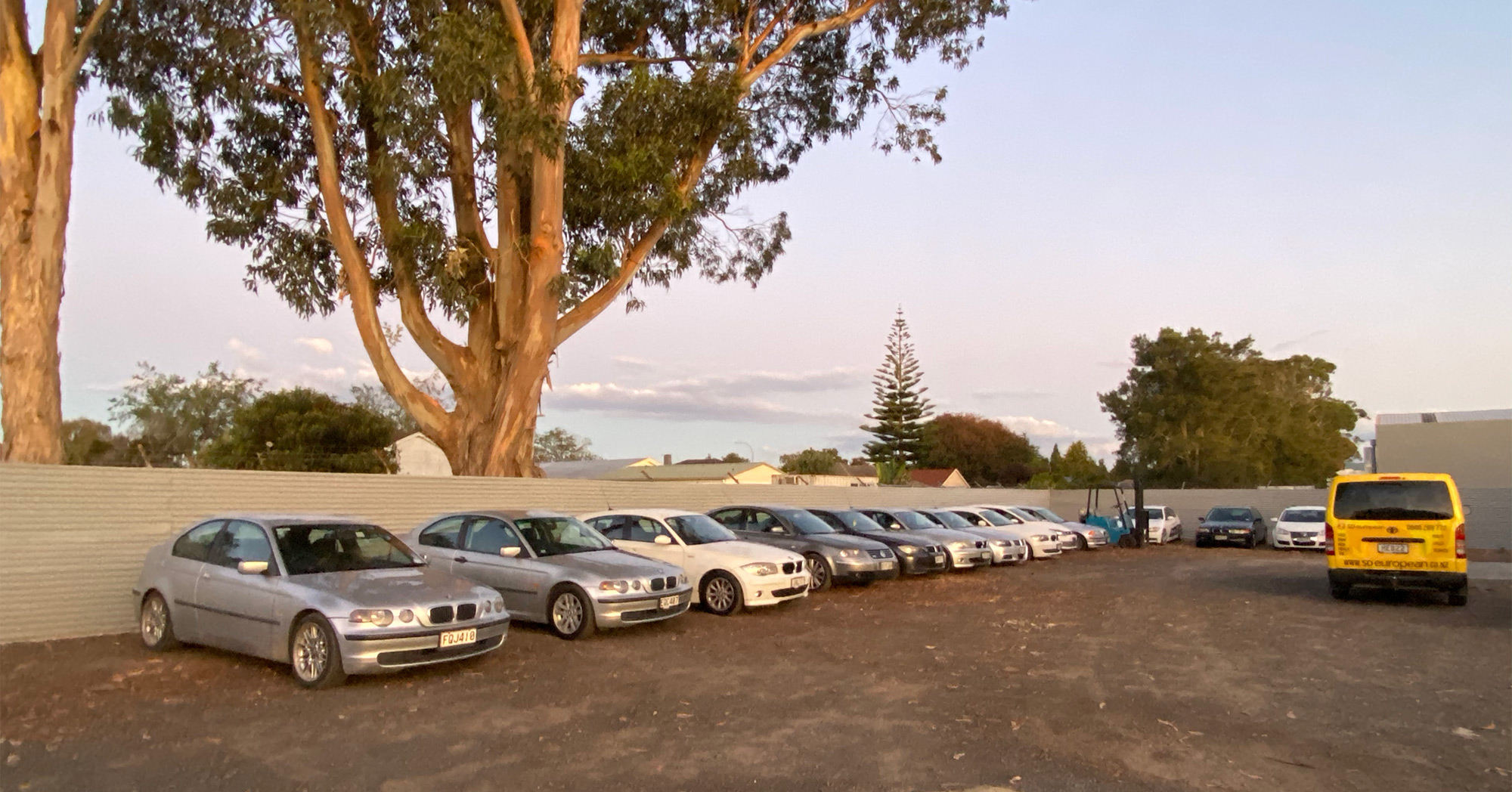 parking at service centre